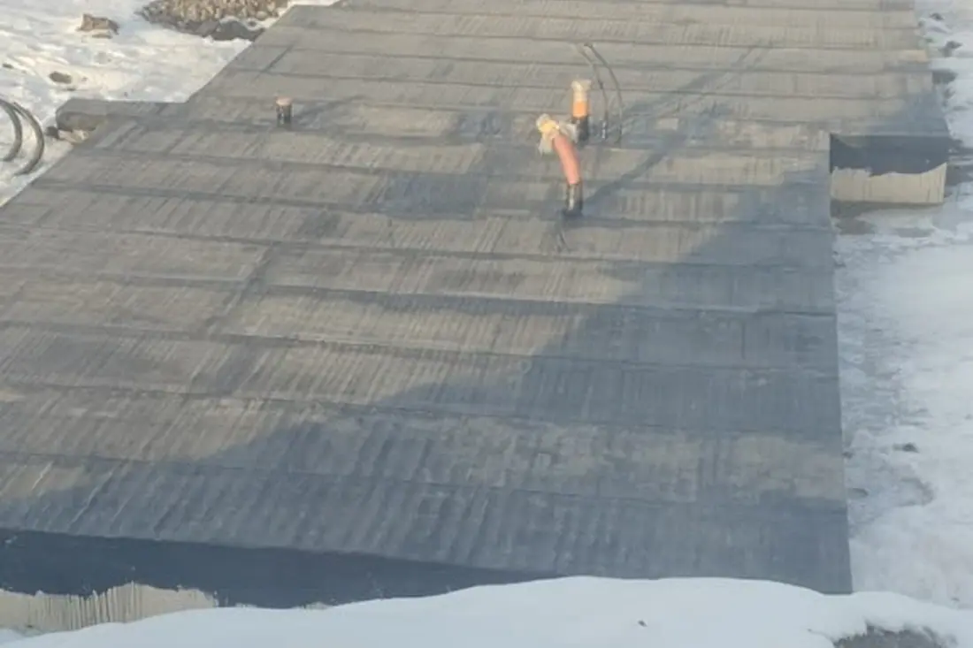 Betonáž desky v zimních podmínkách